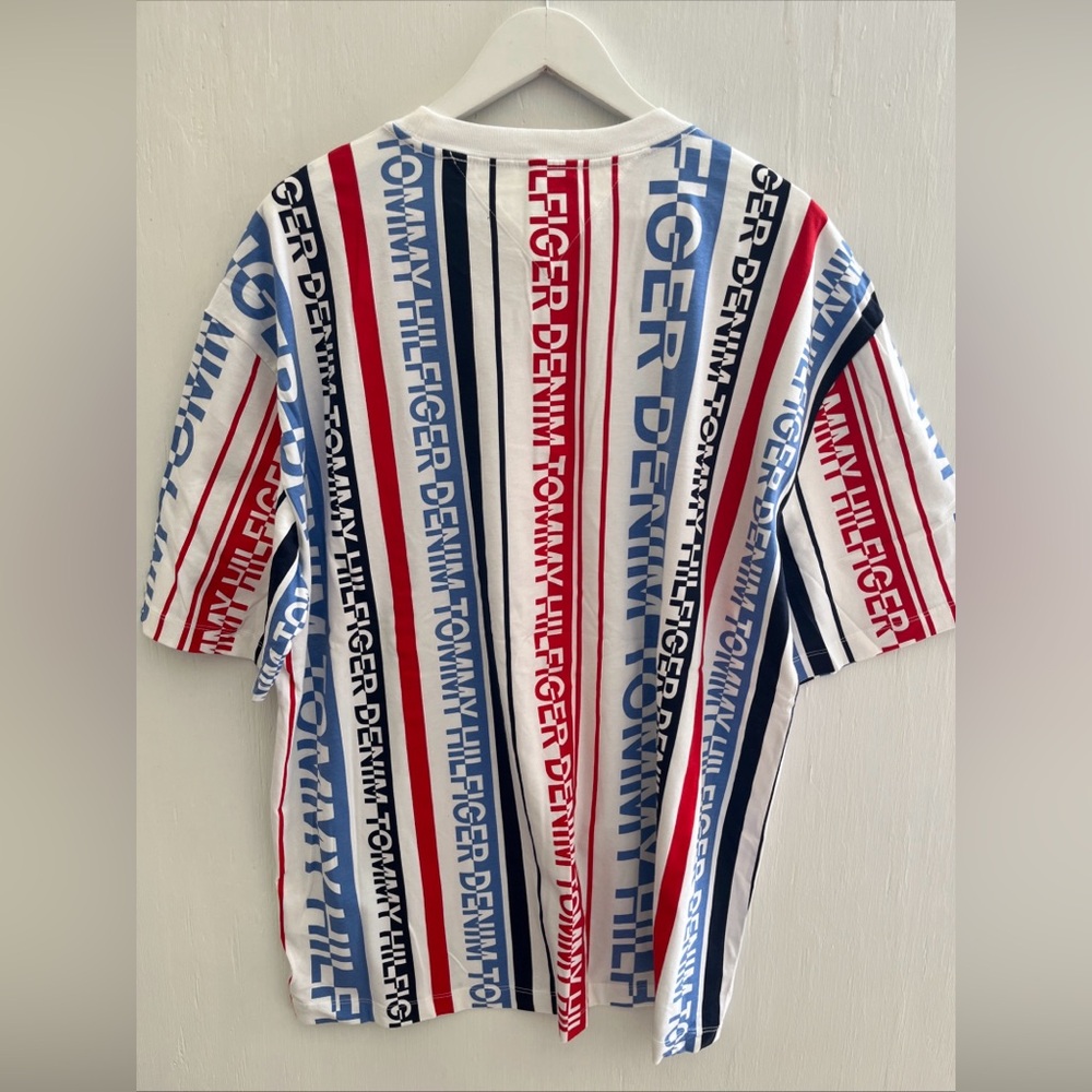 TOMMY HILFIGER 90's Oversized Fit Name Logo Graphic T Shirt Tee Size XL NEW NWOT - Picture 4 of 5